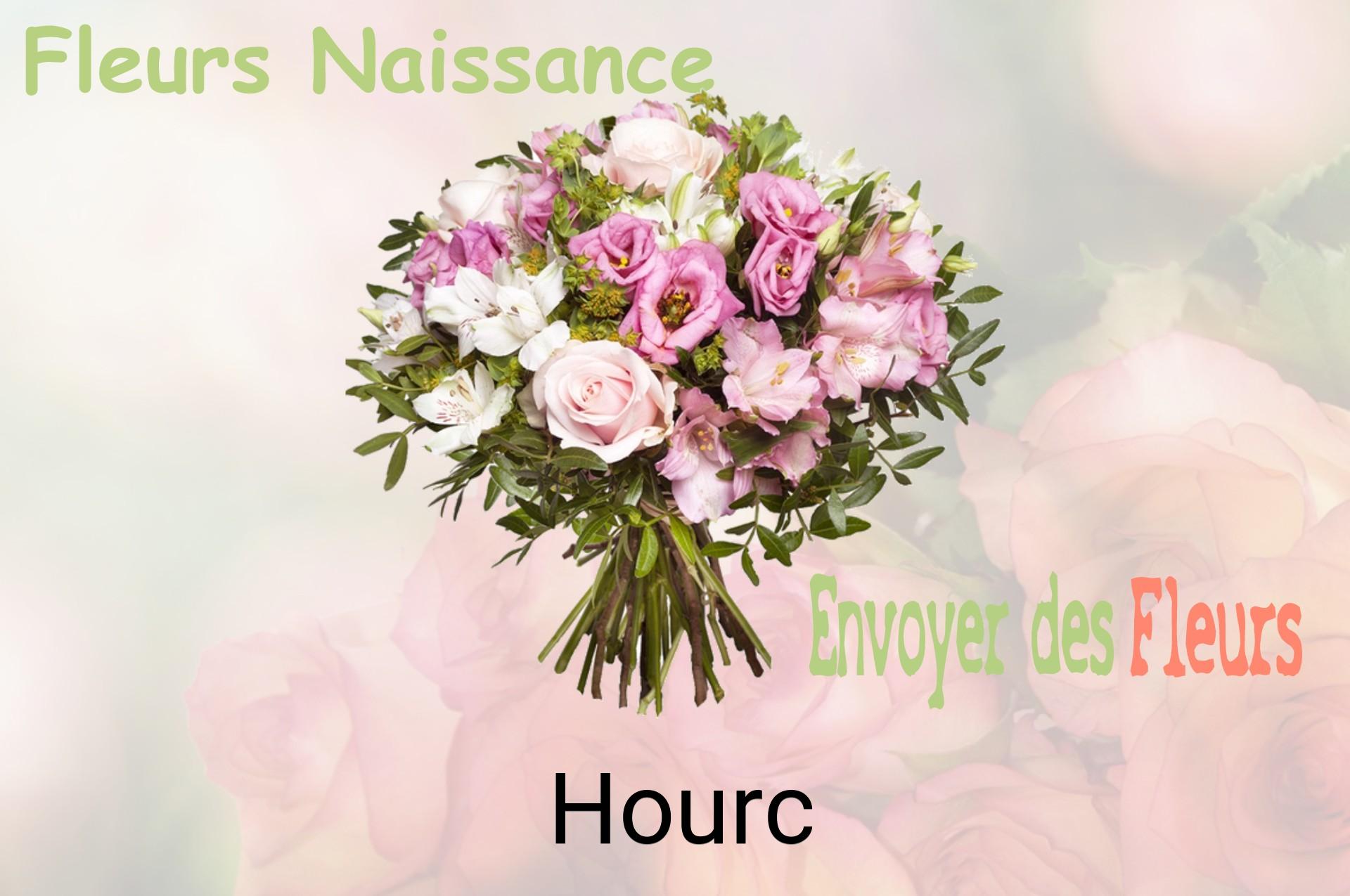 Bouquet de fleurs de naissance livré à Hourc